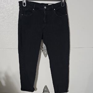 Cosmic Blue Love Black Women's Jeans